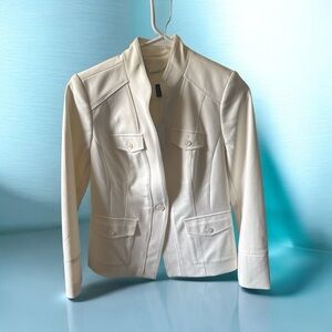 White House Black Market Cream Blazer